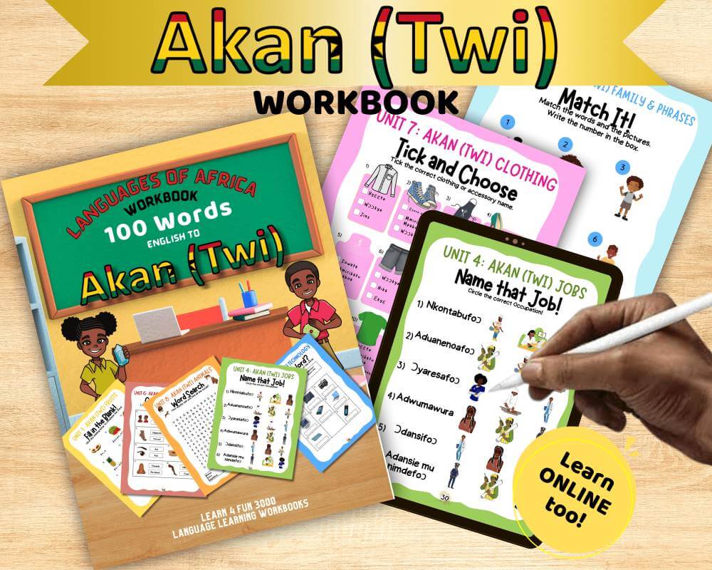 Akan twi workbook for kids