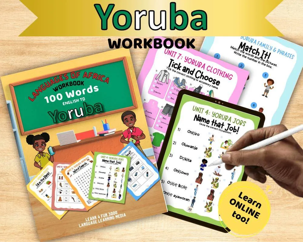 Yoruba 100 Words Workbook