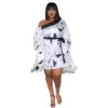 Silk Marietta Slant Sleeve Mini Dress