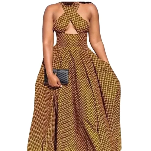 African print Carolina Band Dress for women