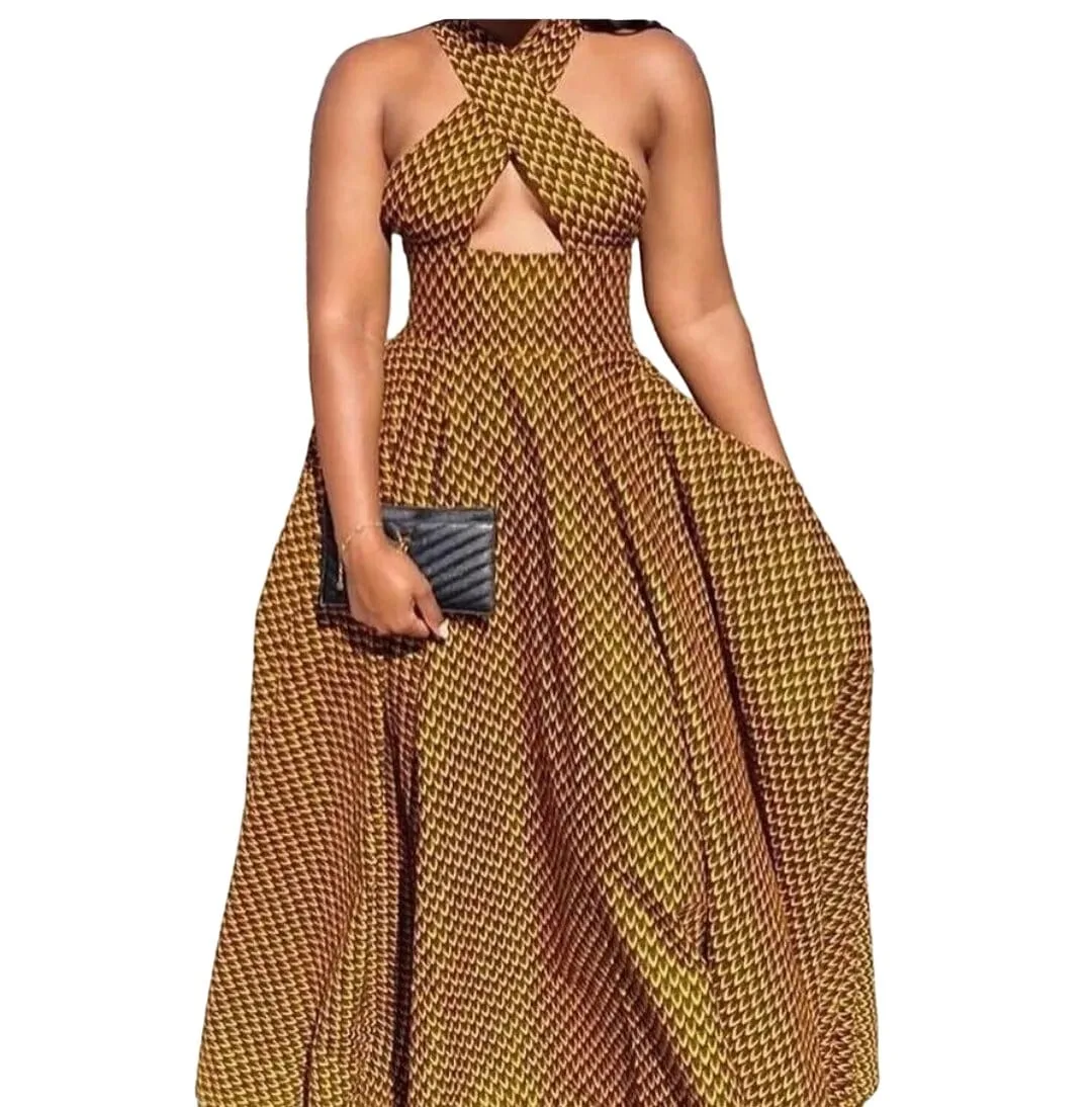 African print Carolina Band Dress for women