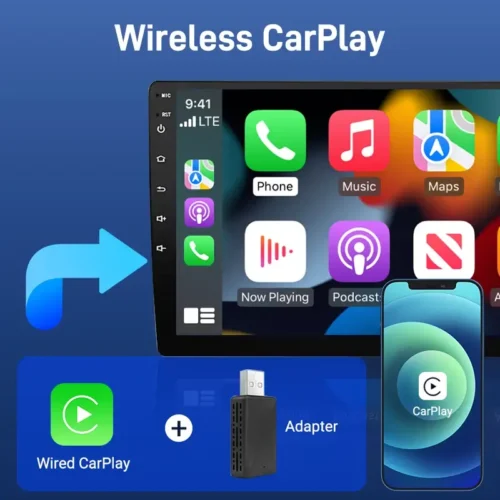 kf S869ae6bd0c3f4b0f93c5b85b69b33873o Carplay Android Auto Wireless Adapter for Toyota Mazda Nissan Camry Suzuki Subaru Citroen Audi Mercedes Kia