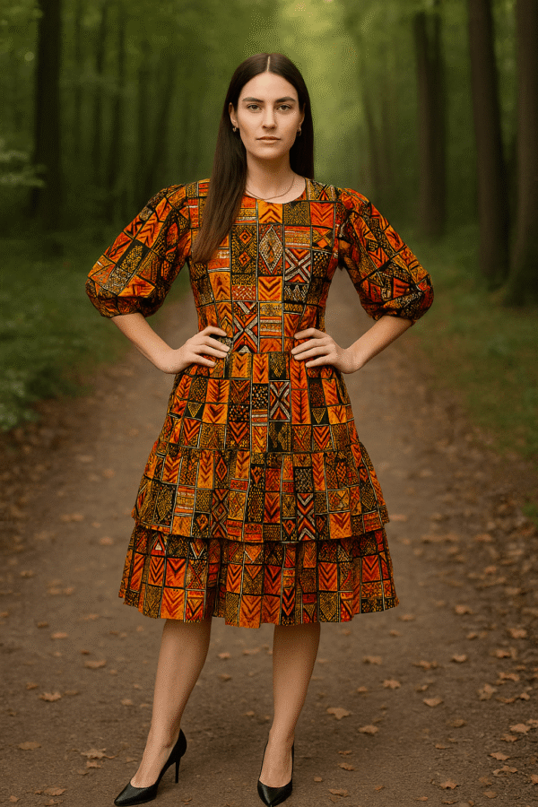 Tilda African Print Cotton Dresses For Women