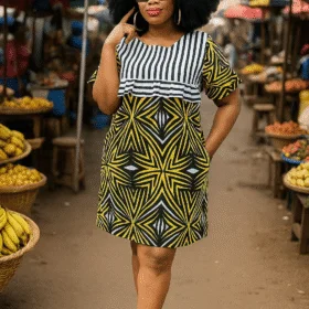 African Print Simi Dress