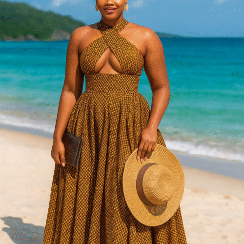 African print Carolina Band Dress for women