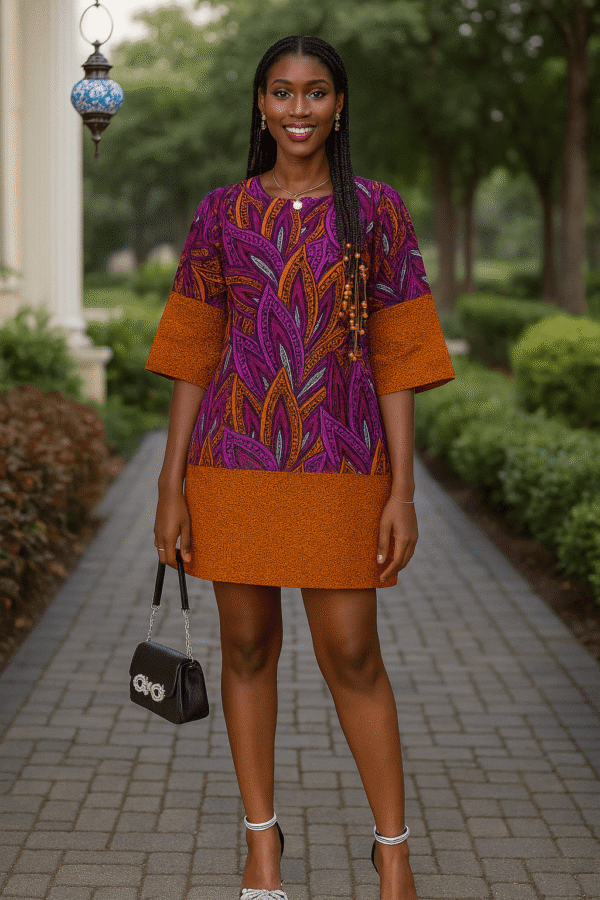 Yasmin African Print Dress (Large)