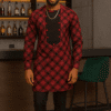 African Print Dafe Long Sleeve Shirt