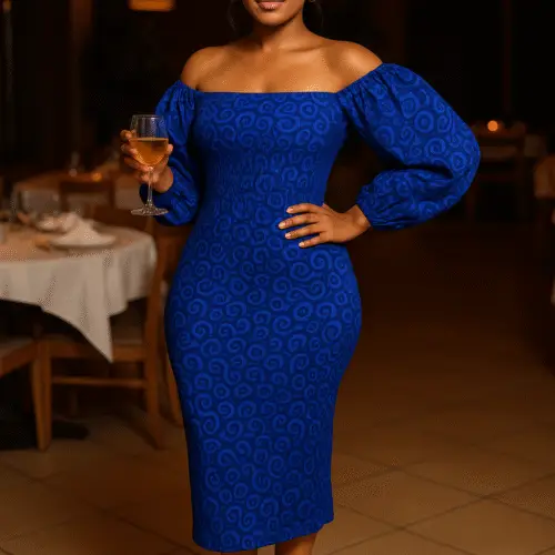 Blue Amara Butterfly Dress (One Size)