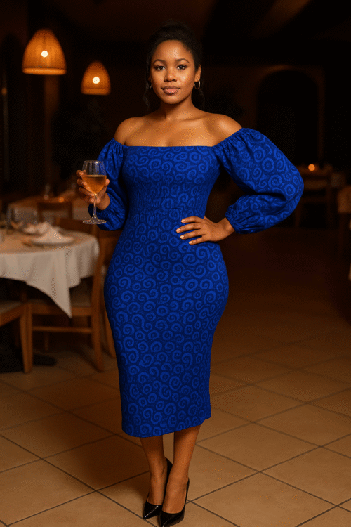 Blue Amara Butterfly Dress (One Size)